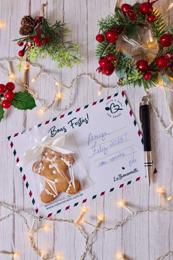 Cartão Natal - Gingerbread